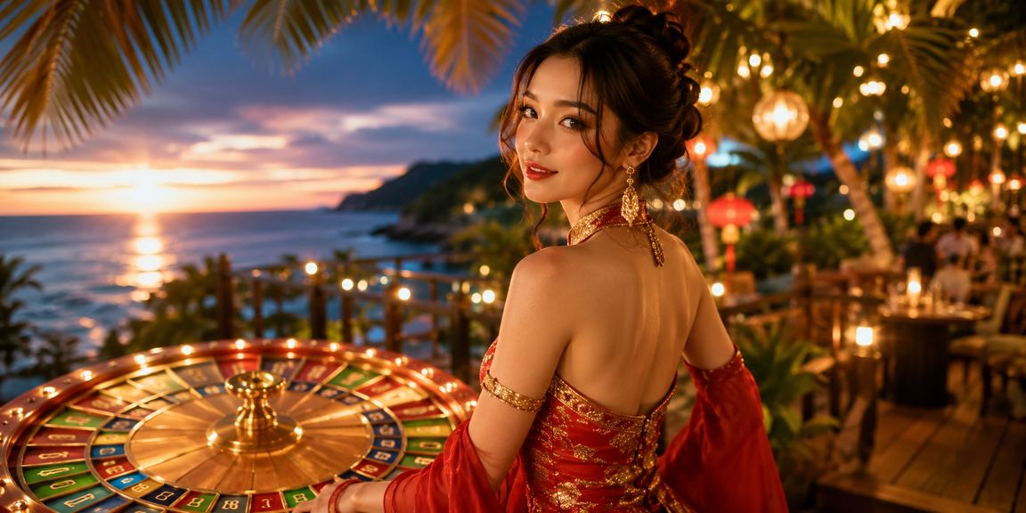 Người chơi kiểm tra voucher roulette tại chợ đêm Sapa trên điện thoại di động